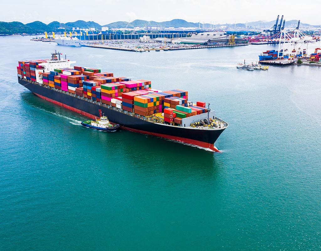 Container Ship Sailing
